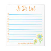 デイジー To Do リスト ノートパッド (正面)