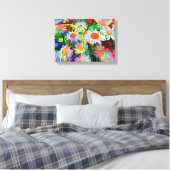 デイジー-| Zazzle_Growshop。 キャンバスプリント (インサイチュ (寝室))