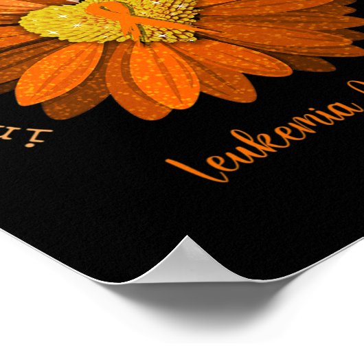 デイジーBe Kind白血病認識度オレンジリボン ポスター (角)