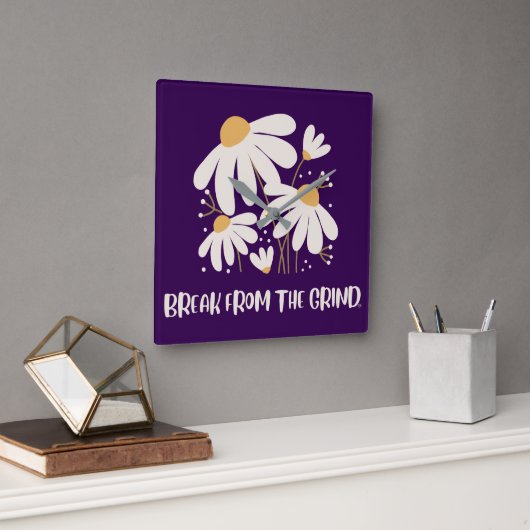 デイジーBFTGクロック スクエア壁時計 (オフィス)