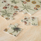 デイジーby William Morris、ヴィンテージビクトリアン花 ジグソーパズル (側面)