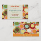 デイジーDissy -オレンジ-名刺 名刺 (正面/裏面)