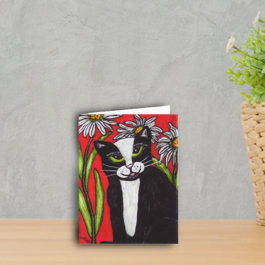 デイジーNotecardのタキシード猫 カード