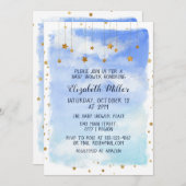 デイスカイウィズブライトスターズベビーシャワー招待状 招待状 (正面/裏面)