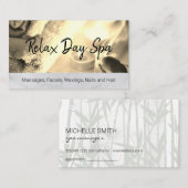 デイスパバンブーウッドトリムアポイントメントカード 予約カード (正面/裏面)