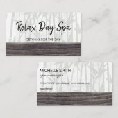 デイスパバンブーウッドトリムアポイントメントカード 予約カード (正面/裏面)