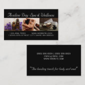 デイスパマッサージセラピストウェルネス名刺 名刺 (正面/裏面)