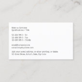 デイスパモダンDIYフォトロゴサロン写真 名刺 (裏面)