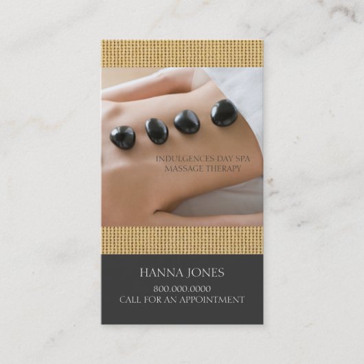 デイスパ |マッサージセラピー名刺 名刺 (正面)