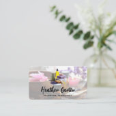 デイスパ | 入浴剤油及びハーブ石鹸 名刺 (スタンド正面)