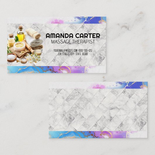 デイスパ | 油類 名刺 (正面/裏面)