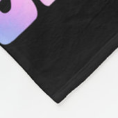 デイズド婚約した絞り染め花嫁バチェロレッテ フリースブランケット (角)