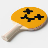 デイズプティ顔オレンジ卓球ラケット 卓球ラケット (正面アングル)