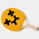 デイズプティ顔オレンジ卓球ラケット 卓球ラケット (横)