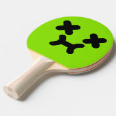 デイズプティ顔グリーン卓球ラケット 卓球ラケット (正面アングル)