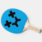 デイズプティ顔ブルー卓球ラケット 卓球ラケット (横)