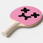 デイズポーティ顔ライトピンク卓球ラケット 卓球ラケット (正面アングル)