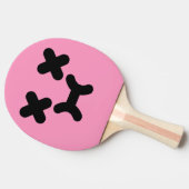デイズポーティ顔ライトピンク卓球ラケット 卓球ラケット (横)