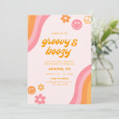 デイズ&婚約したピンク&オレンジバチェロレッテ4日 招待状 (スタンド正面)