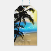 デイタイムビーチ&パームツリーズトロピカルギフトラベル ギフトタグ (正面)