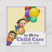 デイチャイ気にド気に2000ベビーシッター広場 スクエア名刺 (正面)