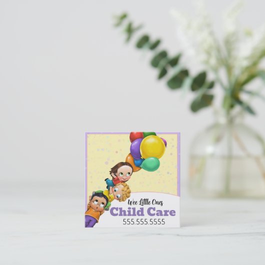 デイチャイ気にド気に2000ベビーシッター広場 スクエア名刺 (スタンド正面)