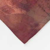 デイテッドランニングクリスマスの茶色の馬 フリースブランケット (角)