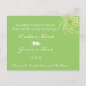 デイトクイーンアンのレースを保存 案内ポストカード (裏面)