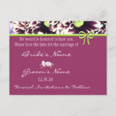 デイトクイーンアンのレースを保存 案内ポストカード (裏面)