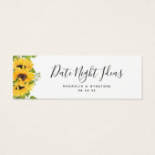 デイトナイトアイディアひまわりブライダルシャワー結婚ズ (裏面)