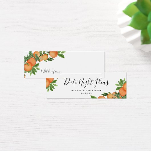 デイトナイトアイディアオレンジブライダルシャワー結婚ズ (デスク)