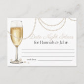 デイトナイトアイディアズピアスプロセッコブライダルシャワー エンクロージャーカード (正面)