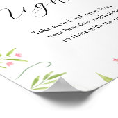 デイトナイトアイディアブライダルティーシャワーサイン ポスター (角)