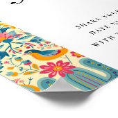 デイトナイトアイディアメキシカンフィエスタブライダルシャワー標識 ポスター (角)