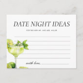 デイトナイトアイディアメキシカンフィエスタブライダルシャワー エンクロージャーカード (正面)