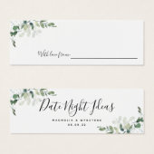 デイトナイトアイディアユーカリブライダルシャワー結婚ズ (正面&裏面)