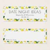 デイトナイトアイディアレモンブライダルシャワー結婚ズ (正面&裏面)