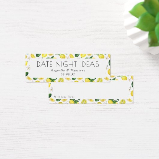 デイトナイトアイディアレモンブライダルシャワー結婚ズ (デスク)