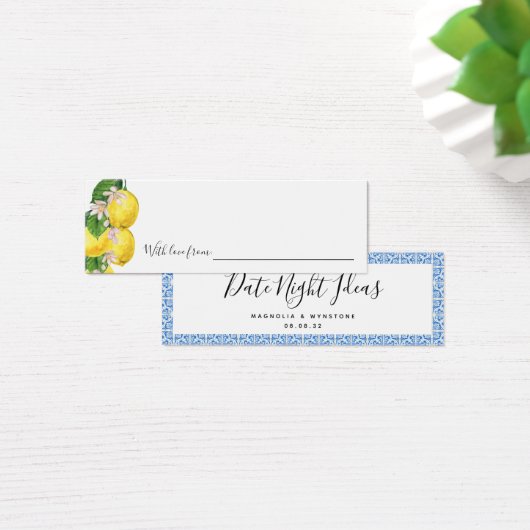 デイトナイトアイディアレモンブライダルシャワー結婚ズ (デスク)