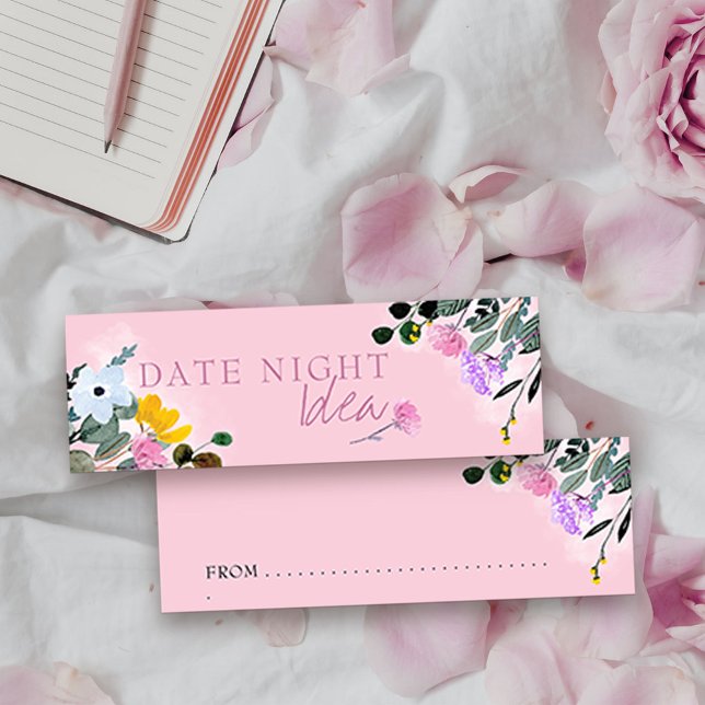 デイトナイトアイディアワイルドフラワーローンフローラアドバイスカード (Date Night Idea Cards from my Wildflower Lawn Collection. Matching storage jar available separately)