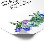 デイトナイトアイディア記号SUCCULENT ポスター (角)