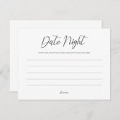 デイトナイトジャー結婚サインのアドバイスシャワーカワイイ ノートカード (正面/裏面)