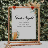 デイトナイトラブは醸造ブライダルシャワーのサイン ポスター