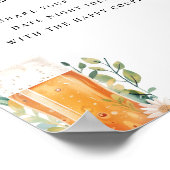 デイトナイトラブは醸造ブライダルシャワーのサイン ポスター (角)