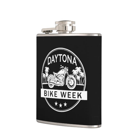 デイトナバイクウィークバイク フラスク (左)