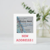 デイトナビーチの新しいアドレスのお知らせ 案内ポストカード (スタンド正面)