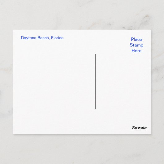デイトナビーチコーストポストカード ポストカード (裏面)