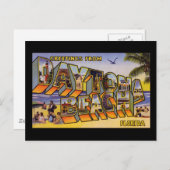 デイトナビーチフロリダからの挨拶 ポストカード (正面/裏面)