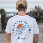 デイトナビーチフロリダサマーブスバカンス Tシャツ<br><div class="desc">DAYTONAビーチFLORIDA夏の波の休暇 – このヴィンテージデザインDaytonaビーチデザインシルエットの夕日と夕暮れ、シーグルとラインを完成した波フロリダの春休みや冬の休暇を覚えるために。このティーはまた、ダイ素晴らしトナビーチフロリダを愛する人のためのギフトアイディアを作る。</div>