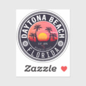 デイトナビーチフロリダパームツリーズお土産60s シール (シート)